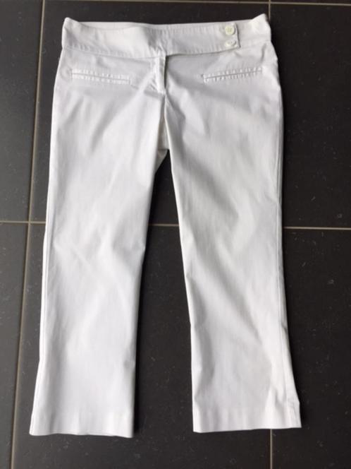 Broek 3 kwart / maat 36, Kleding | Dames, Broeken en Pantalons, Zo goed als nieuw, Maat 36 (S), Wit, Driekwart, Ophalen of Verzenden