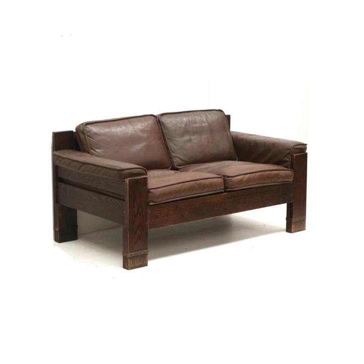 Vintage design brutalist 2-zits bank Leolux jaren '60 '70, Huis en Inrichting, Zitzakken, Verzenden