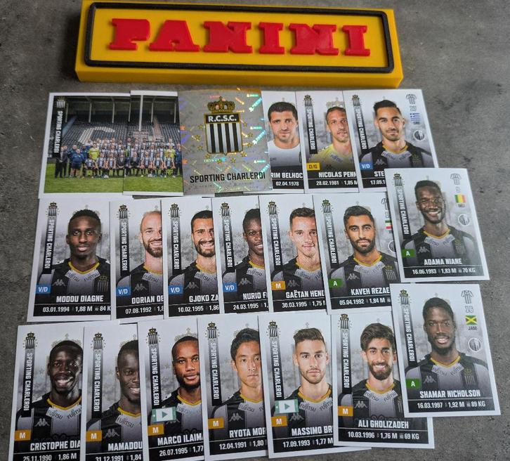 PANINI Lot de 20 autocollants de foot 2019/20 SP.CHARLEROI, Hobby & Loisirs créatifs, Autocollants & Images, Neuf, Enlèvement ou Envoi