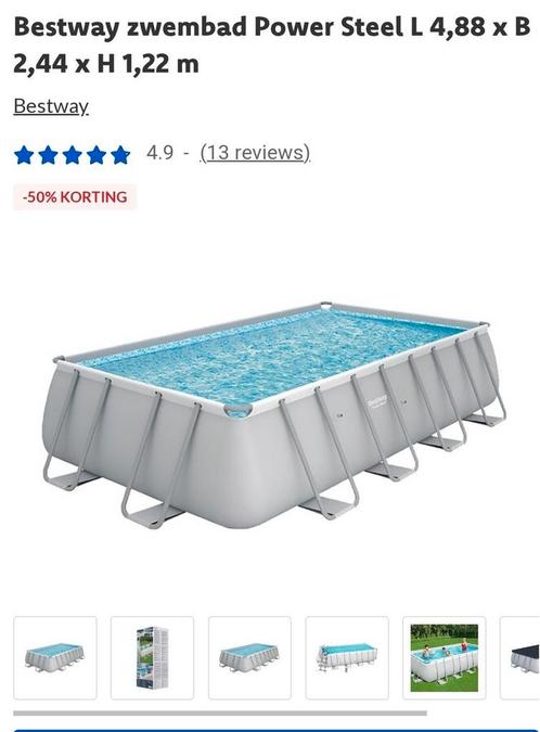 Bestway zwembad power steel, Tuin en Terras, Zwembaden, Gebruikt, Ophalen