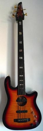 fretless basgitaar Carvin (Kiesel Custom Guitars), Fretloos, Gebruikt, Ophalen of Verzenden, Elektrisch