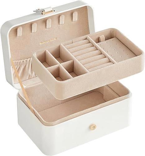 boîte à bijoux de voyage | LIVRAISON GRATUITE, Bijoux, Sacs & Beauté, Boîtes de maquillage & Beauty case, Neuf, Rigide, Blanc