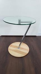 Design koffietafel met verharde glasplaat, 45 à 60 cm, Rond, Design, Utilisé