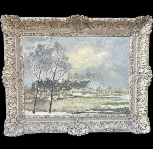 Groot schilderij van Emile-Jean Braun (1879-1968), Antiek en Kunst, Kunst | Schilderijen | Klassiek, Ophalen of Verzenden