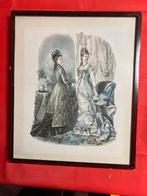 2 prints over victoriaanse kledingmode, Antiek en Kunst, Kunst | Tekeningen en Fotografie, Ophalen