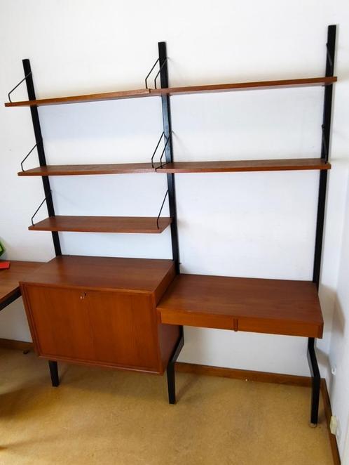 Poul Cadovius wandsysteem, Deens design, Huis en Inrichting, Kasten | Wandmeubels, Gebruikt, 200 cm of meer, 150 tot 200 cm, 25 tot 50 cm