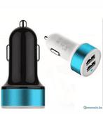 Autolader Sigarettenaansteker 2 USB-aansluiting Universeel 3, Ophalen of Verzenden, Nieuw