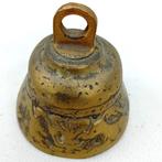 Antieke bel met afbeeldingen van olifant, dieren, Antiek en Kunst, Antiek | Brons en Koper, Ophalen of Verzenden, Koper