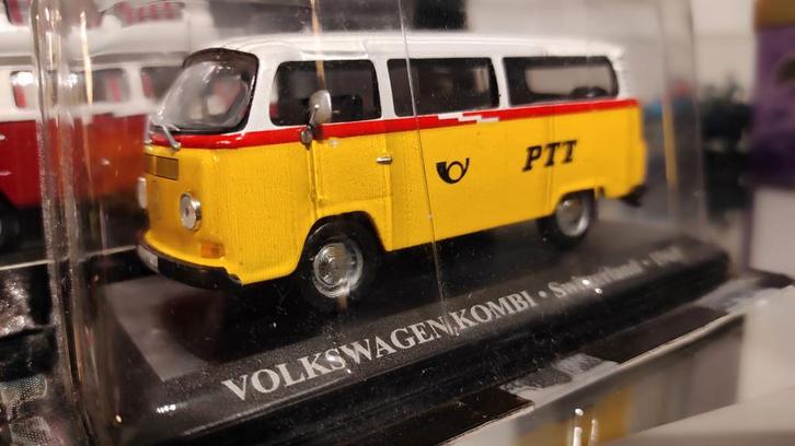 Volkswagen Kombi jaune blanc, 1965. 1:43 sous blister non ou, Hobby & Loisirs créatifs, Voitures miniatures | 1:43, Enlèvement ou Envoi