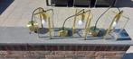 3 hanglampen, Huis en Inrichting, Lampen | Hanglampen, Ophalen, Zo goed als nieuw, Glas, Minder dan 50 cm