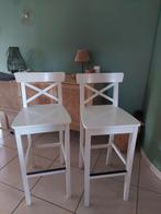 Set van 2 barkrukken met rugleuning Ingolf Ikea, Huis en Inrichting, Barkrukken, Ophalen, Zo goed als nieuw
