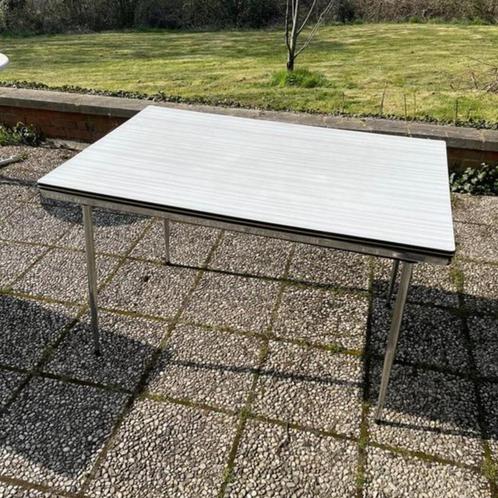 FORMICA TABLE uitschuifbaar en modulair ware dimensie 1, Huis en Inrichting, Tafels | Eettafels, Gebruikt, 50 tot 100 cm, 150 tot 200 cm