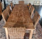 Mooie grote teaktafel, Huis en Inrichting, Ophalen, Gebruikt
