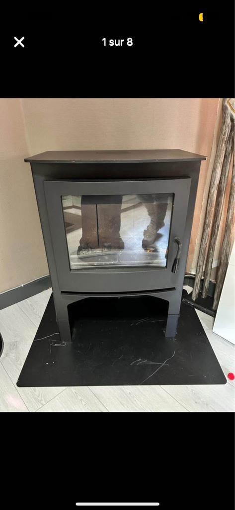 Poele a bois en fonte, Huis en Inrichting, Kachels, Zo goed als nieuw, Vrijstaand, Houtkachel, Hout, Ophalen