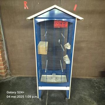 Cage à oiseaux Ferplast, sur roulettes, Enlèvement ou Envoi, Utilisé, Aluminium, Cage à oiseaux