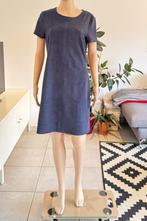 Blauwe suede jurk Esprit (maat S/M), Maat 38/40 (M), Blauw, Ophalen of Verzenden, Gedragen