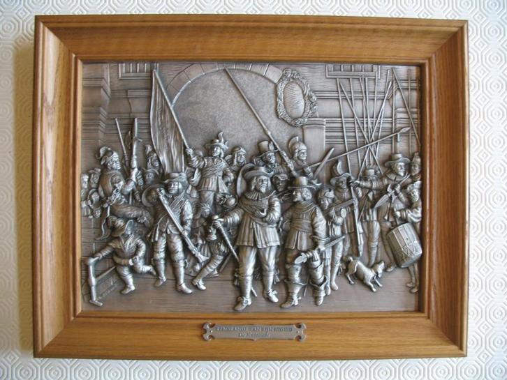 De nachtwacht , Rembrandt, Antiek en Kunst, Kunst | Etsen en Gravures, Ophalen of Verzenden