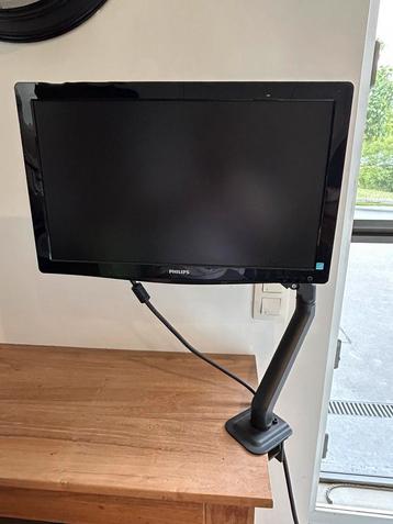 Ecran Philips 226V3L 22" 1920x1080 16:9 VGA LCD fhdtv + pied, Enlèvement, VGA