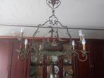 Ancien lustre style bateau en fer forgé, Huis en Inrichting, Lampen | Kroonluchters, Ophalen, Gebruikt