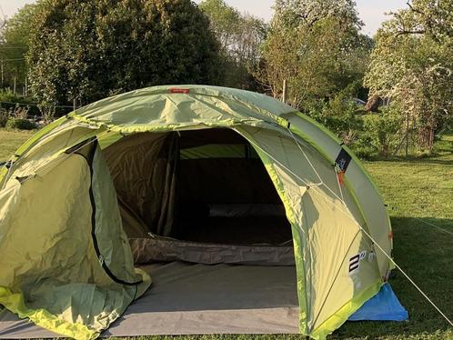 Grote ruime tent decatlon Easy 2 seconds 4 personen, Caravans en Kamperen, Tenten, tot en met 4, Gebruikt, Ophalen