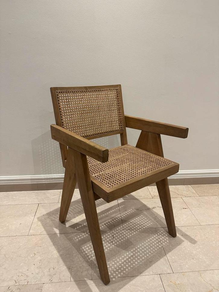 6 x armstoel Sissi met Weens vlechtwerk, Huis en Inrichting, Stoelen, Zo goed als nieuw, Vijf, Zes of meer stoelen, Hout, Riet of Rotan