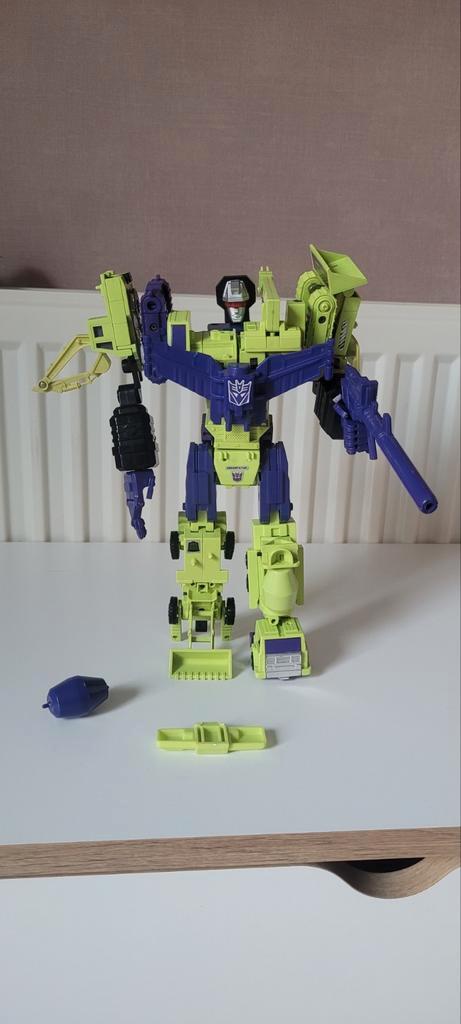G1 transformers devastator met crazy davy upgrades, Verzamelen, Transformers, Zo goed als nieuw, G1, Ophalen of Verzenden