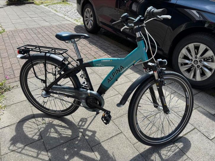 Jongensfiets Alpina 24 inch, Fietsen en Brommers, Fietsen | Jongens, Gebruikt, 24 inch, Handrem, Ophalen