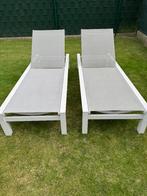 2 Life ligbedden, Jardin & Terrasse, Chaises longues, Enlèvement, Utilisé, Textilène, Mobile