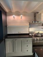 cuisine en bois massif peint, 200 cm ou plus, Moins de 100 cm, Utilisé, Vert