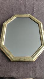 Miroir Vintage – Cadre Bois Doré – Style Rétro Chic, Enlèvement ou Envoi, Moins de 100 cm, Utilisé, Moins de 50 cm