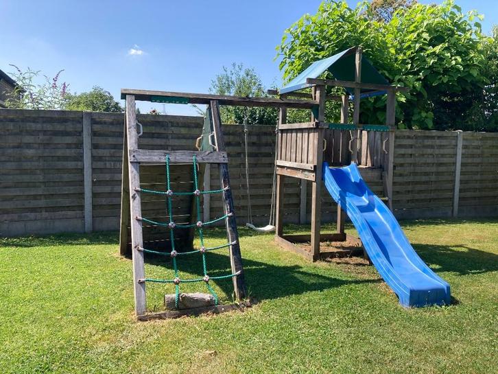 Speeltuig kinderen, Kinderen en Baby's, Speelgoed | Buiten | Speeltoestellen, Gebruikt, Glijbaan, Klimnet, Klimwand, Schommel