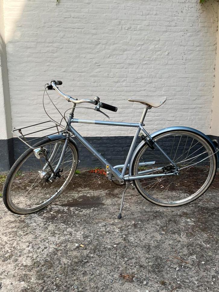 Creme Caferacer stadfiets, Fietsen en Brommers, Fietsen | Heren | Herenfietsen, Gebruikt, Overige merken, 53 tot 57 cm, Versnellingen