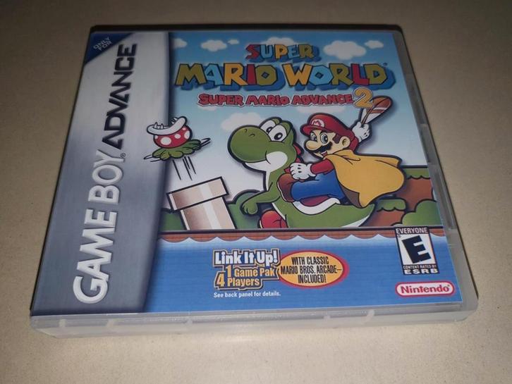 Super Mario World Game Boy Advance GBA Game Case, Games en Spelcomputers, Games | Nintendo Game Boy, Zo goed als nieuw, Verzenden