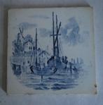 Antieke Hemiksemse blauw witte tegel, Ophalen of Verzenden