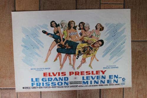 filmaffiche Elvis Presley Live a Little,.. 1968 filmposter, Verzamelen, Posters, Zo goed als nieuw, Film en Tv, A1 t/m A3, Rechthoekig Liggend