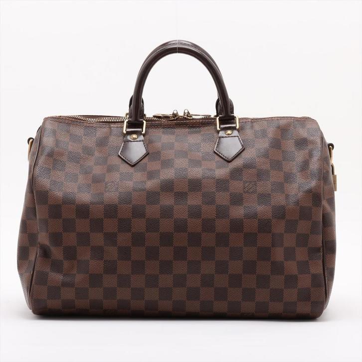 Louis Vuitton Speedy 35 Damier tas, Handtassen en Accessoires, Tassen | Damestassen, Handtas, Verzenden
