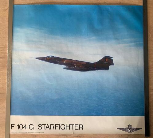 Poster F-104 G Starfighter Belgian Air Force, Verzamelen, Militaria | Algemeen, Luchtmacht, Foto of Poster, Ophalen of Verzenden