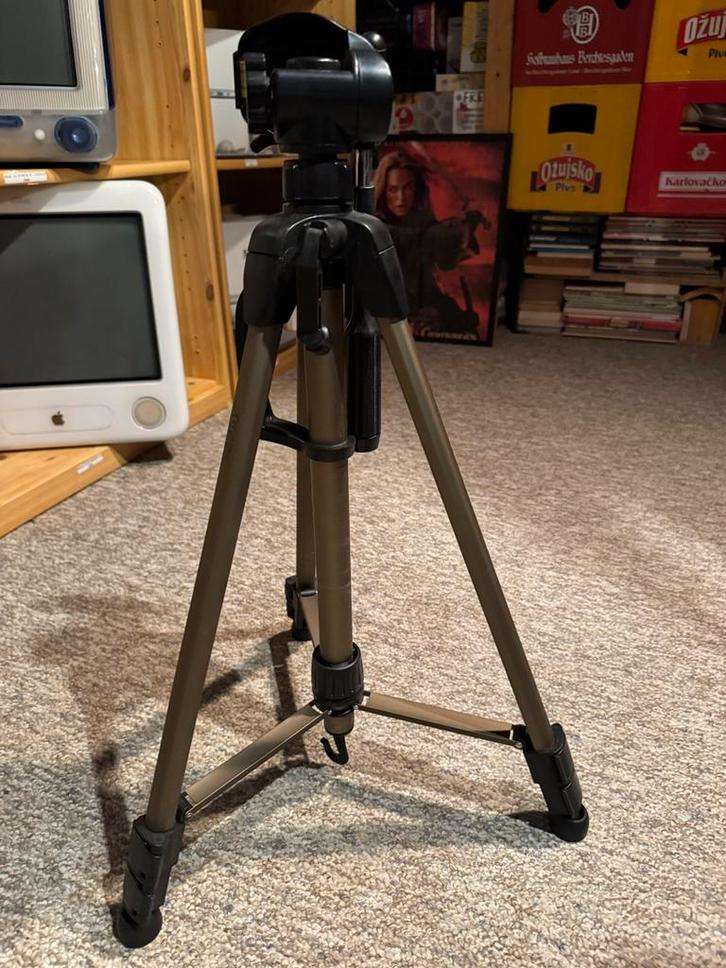 Hama Star 61 Pro foto-/videostatief als nieuw, Audio, Tv en Foto, Fotografie | Statieven en Balhoofden, Zo goed als nieuw, Driepoot