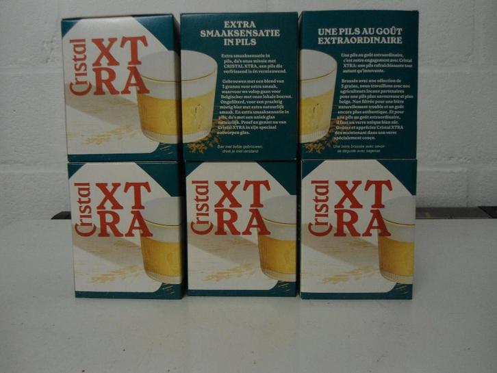 cristal alken glazen; xtra, tulp, tulpjes, boerkes,1928..., Collections, Marques de bière, Neuf, Verre ou Verres, Enlèvement ou Envoi