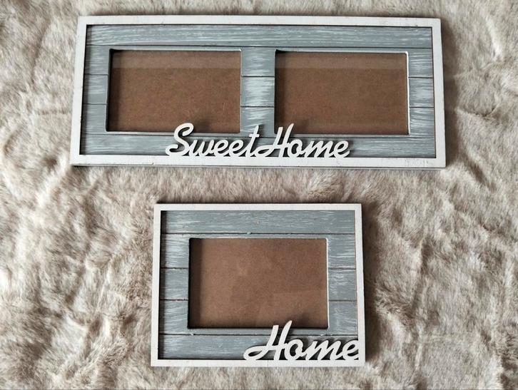 2 fotolijsten home sweet home, Audio, Tv en Foto, Fotografie | Fotolijsten, Zo goed als nieuw, Ophalen