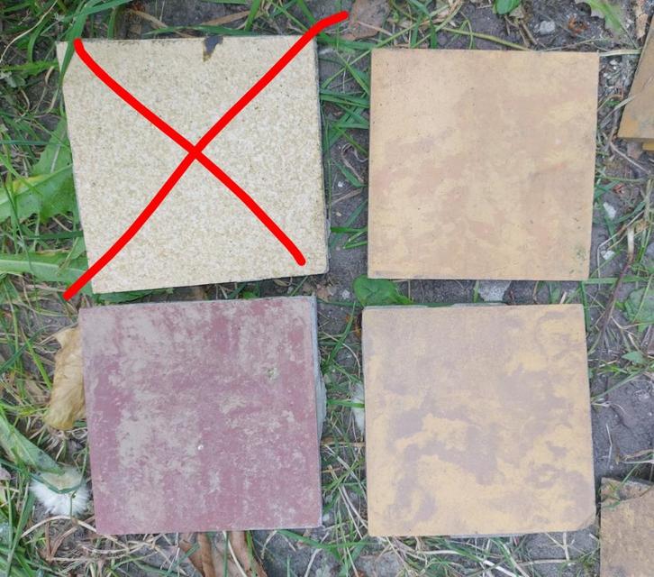 Vintage tegeltjes 10 x 10, Doe-het-zelf en Bouw, Tegels, Gebruikt, Vloertegels, Keramiek, Minder dan 20 cm, Minder dan 20 cm, Minder dan 5 m²