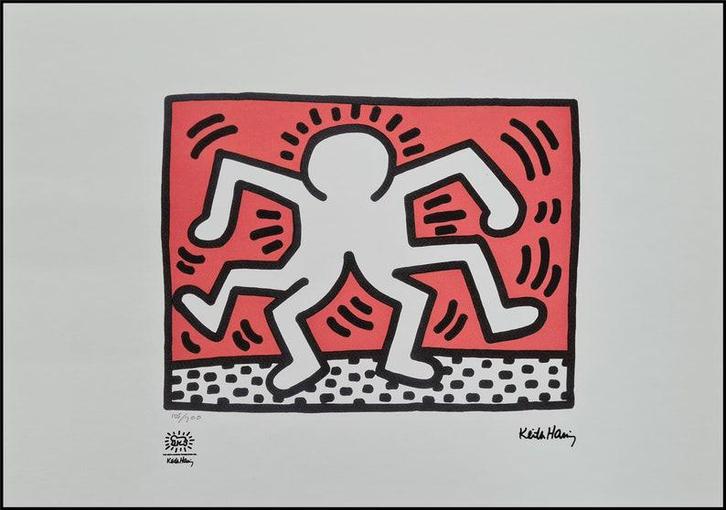 Keith Haring - Double Man, Antiek en Kunst, Kunst | Litho's en Zeefdrukken, Ophalen of Verzenden