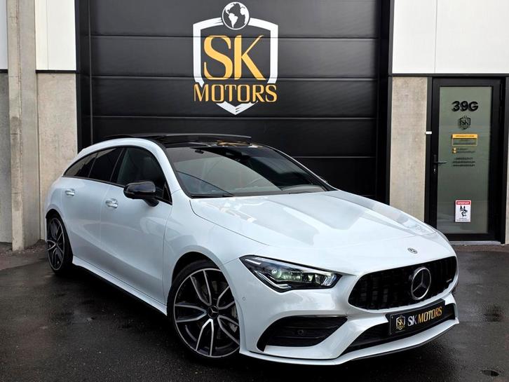 CLA35 AMG 306PK 4-MATIC BTW Night Pack Pano 360 Burmester, Auto's, Mercedes-Benz, Bedrijf, Te koop, CLA, 360° camera, 4x4, ABS