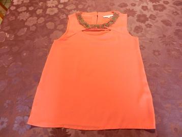(45)- top femme t.34 rouge - lola liza - beschikbaar voor biedingen