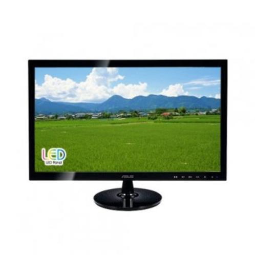 ASUS VS247N Zwart 24" DVI VGA Monitor, Computers en Software, Monitoren, Gebruikt, 60 Hz of minder, DVI, VGA, Kantelbaar, Full HD