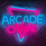 LED lamp neon stijl Arcade Night (34x30cm), Ophalen of Verzenden, Nieuw, Lichtbak of (neon) lamp