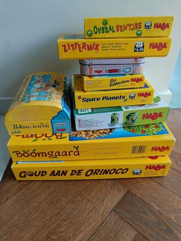 Lot van verschillende HABA spelletjes, Ophalen of Verzenden, Gebruikt