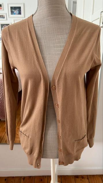 RIVER WOODS S cardigan camel jersey fin
