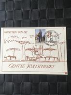 Speciale afstempeling. Groeten van de Gentse Kunstmarkt., Postzegels en Munten, Met stempel, Kunst, Gestempeld, Ophalen of Verzenden