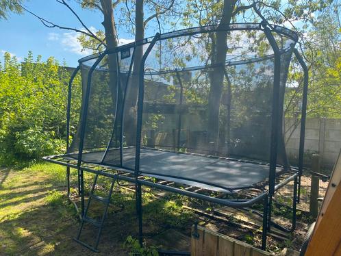 Trampoline salta premium black edition - 4m op 2,5 m, Kinderen en Baby's, Speelgoed | Buiten | Trampolines, Gebruikt, Ophalen
